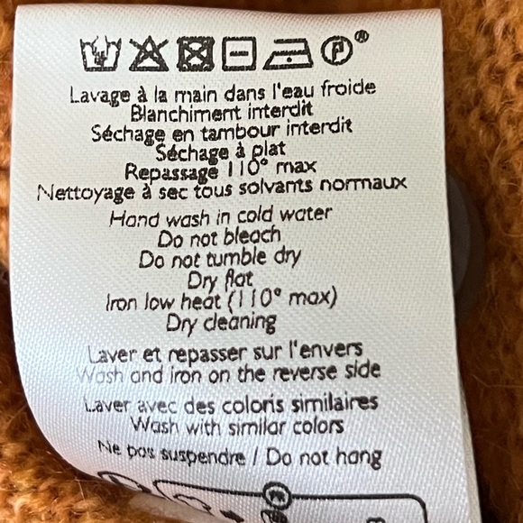 Sezane Maxime Gilet Cardigan in Ochre NWT XXS - Picture 7 of 8